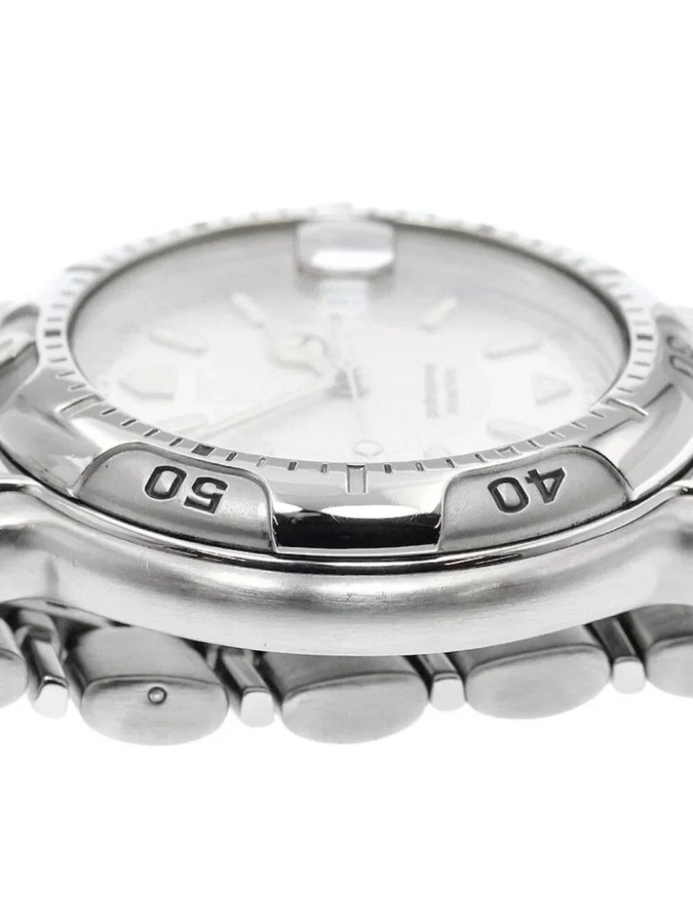TAG HEUER 6000 series WH1113-K1 Date Silver Dial Quartz Men's Watch